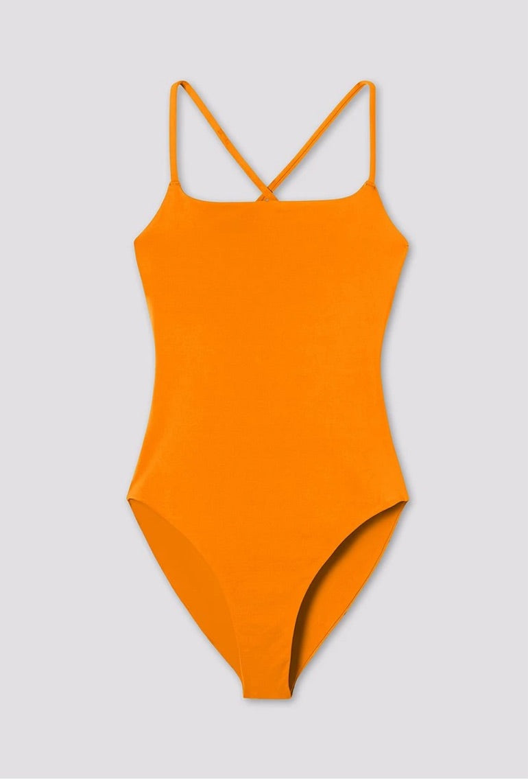 GIRLFRIEND COLLECTIVE Clemente One Piece Swimsuit in Spritz FINAL SALE –  Fashion Without Trashin