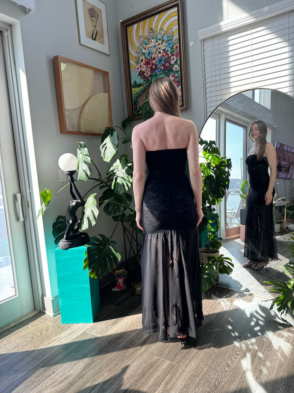 BUCI NYC Metis Multi Dress in Black Lace