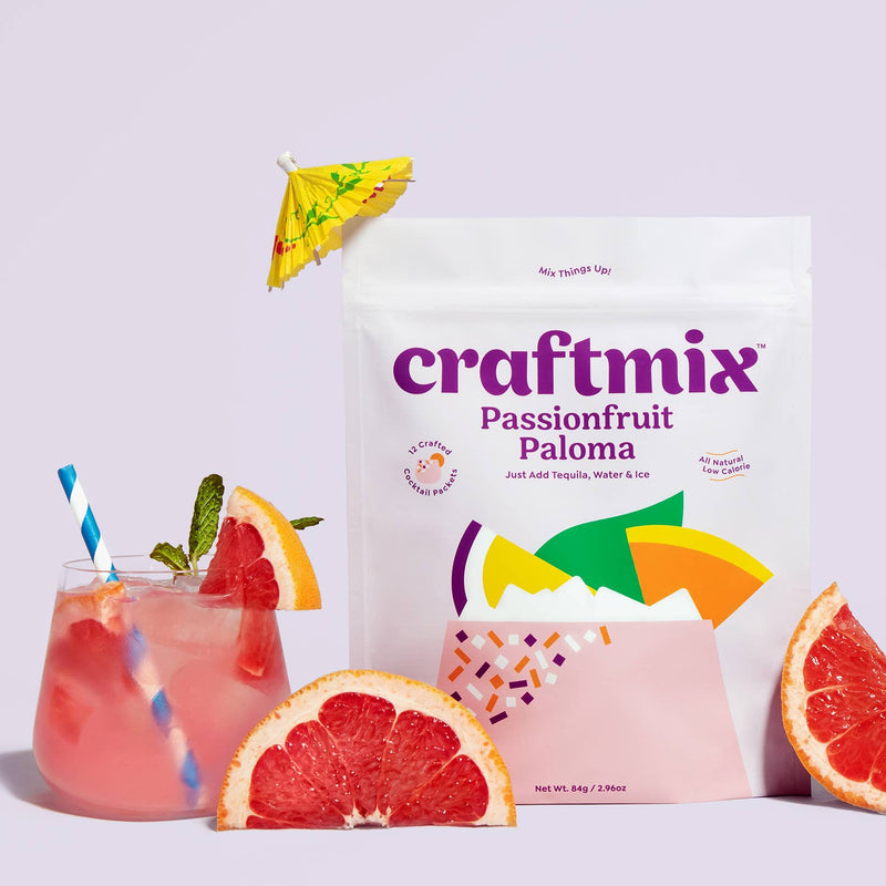 Passionfruit Paloma Cocktail Mixer - 12 Pack by Craftmix