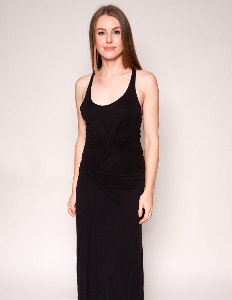 HELMUT LANG Dress Jersey Slack Maxi – Trashin Without Black Fashion Racerback