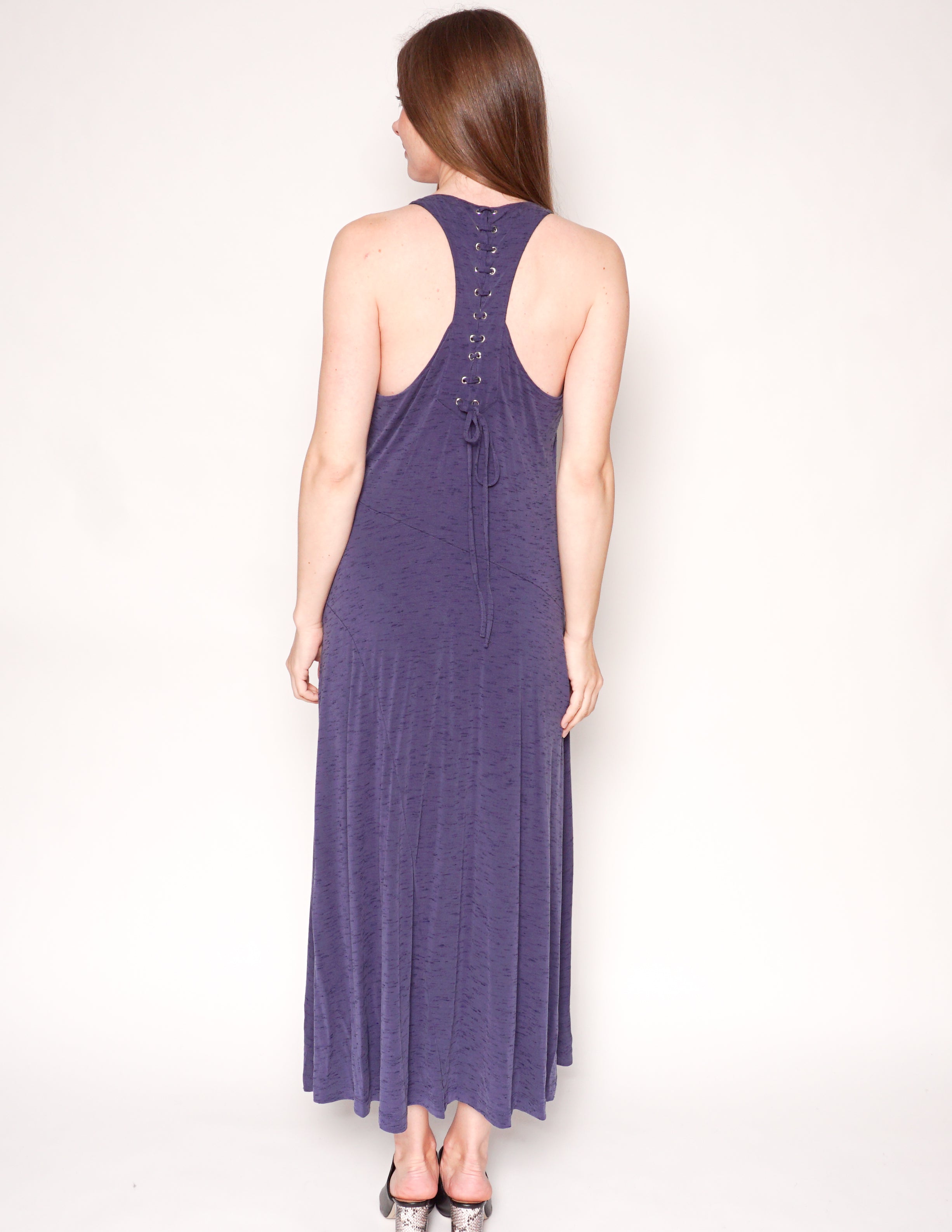 Anthropologie purple hot sale lace dress