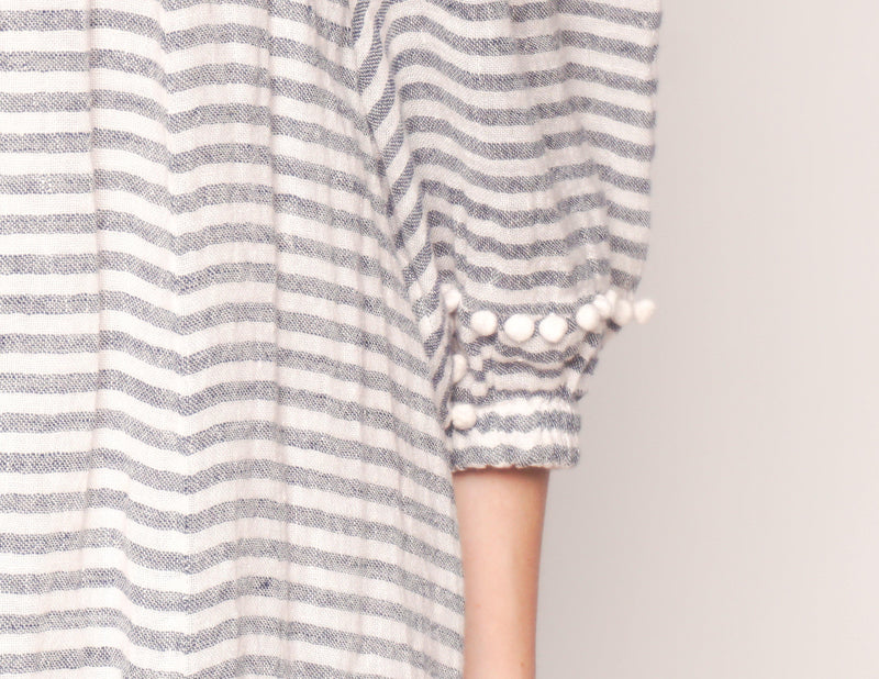 APIECE APART Feluna Off-the-Shoulder Linen Dress - Fashion Without Trashin