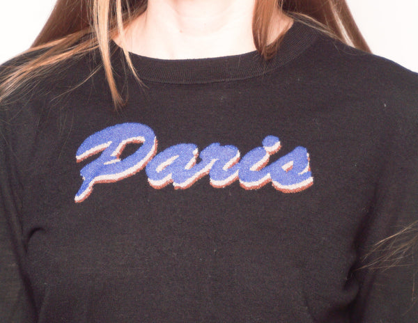 & OTHER STORIES Paris Black Knit Wool Sweater - Fashion Without Trashin