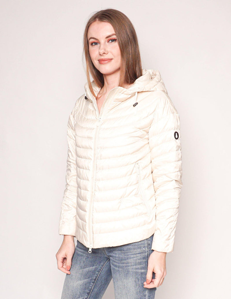 SNOWMAN New York Cream Down Puffer Jacket - Fashion Without Trashin