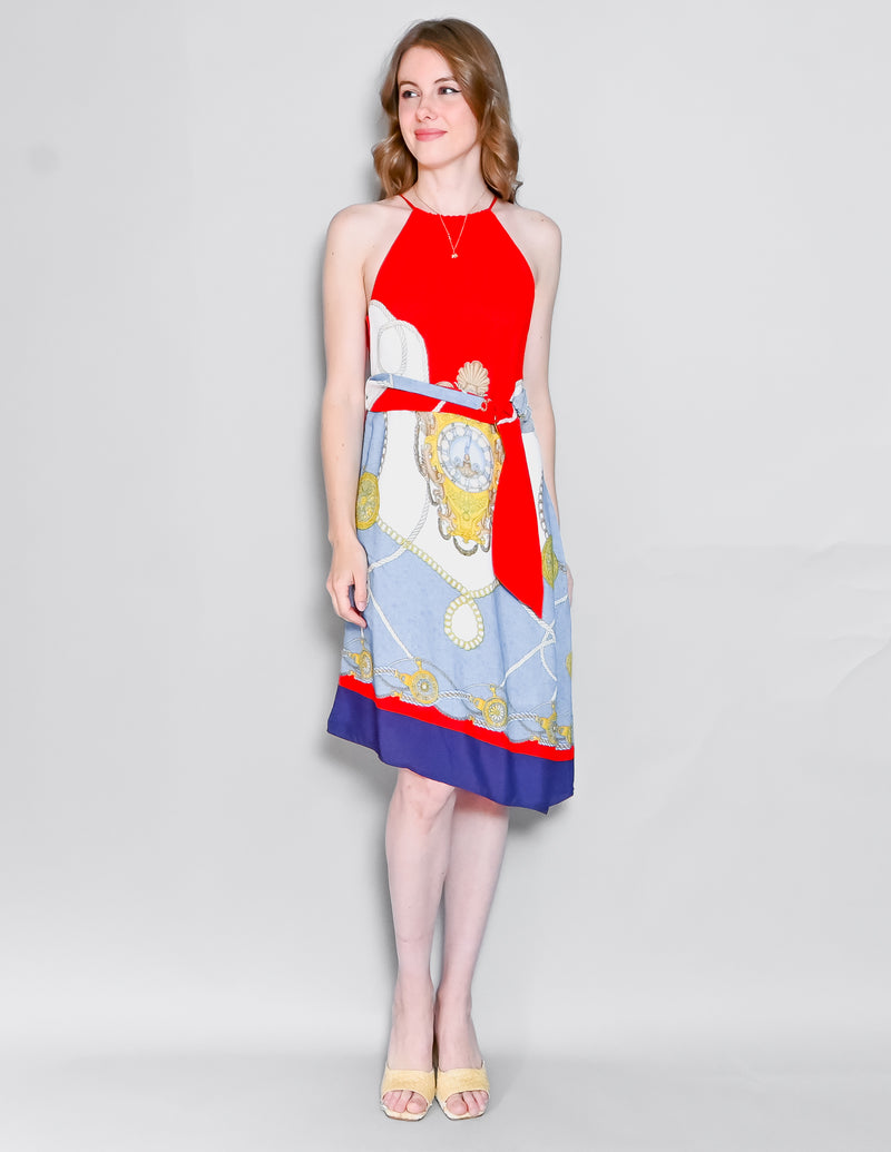 MAEVE Anthropologie Onsen Scarf-Printed Dress (XS)