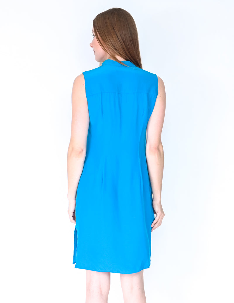 AMANDA UPRICHARD Teal Blue Shift Mini Dress (Size S)