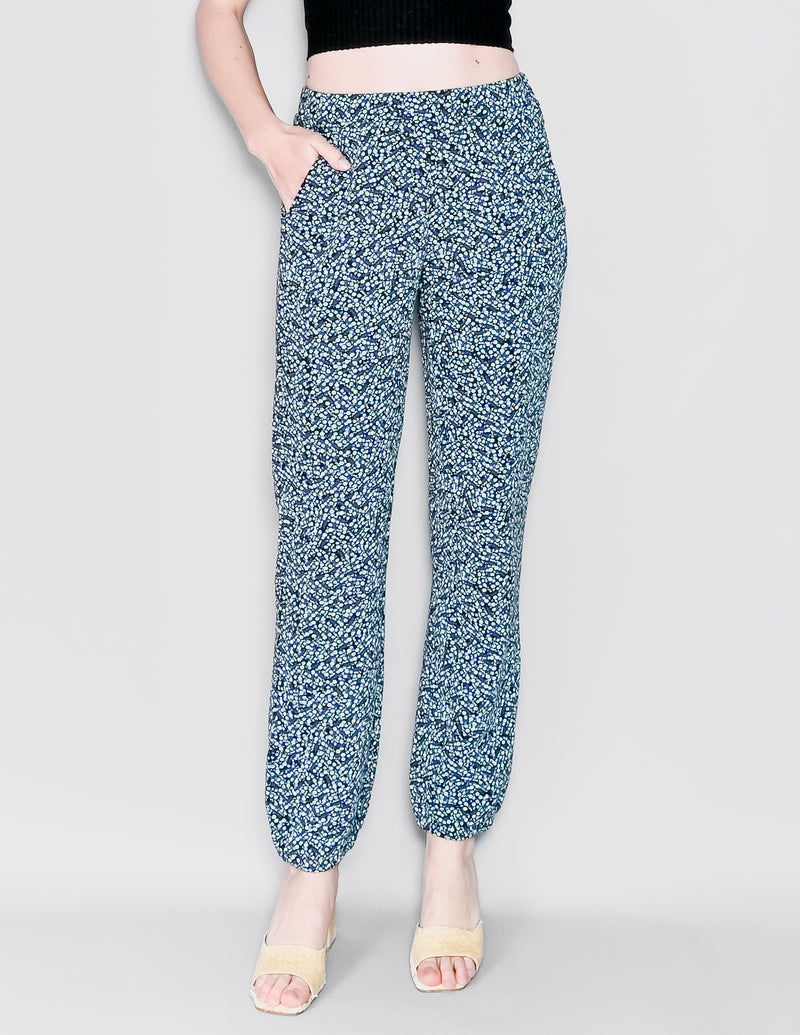 SOMETHING NAVY Live Sweatpants In Floral Print NWT (M)