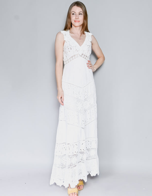 LOVESHACKFANCY True White Hasina Gown NWT (0)