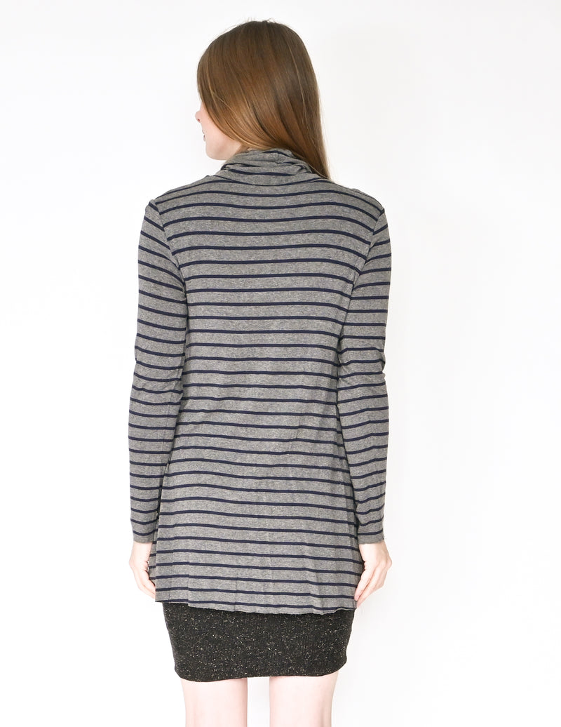 BAILEY 44 Anthro Striped Layered Turtle-Neck Dress (Size M)