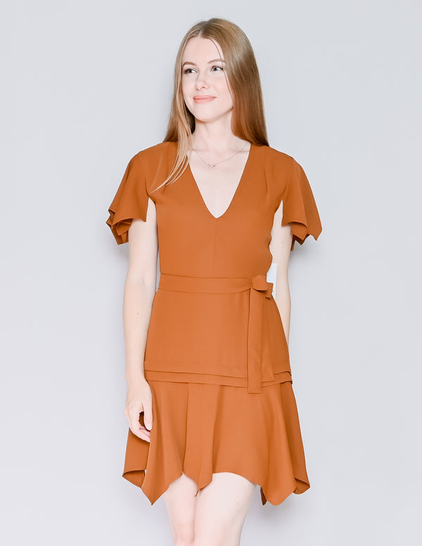 AMANDA UPRICHARD Amalfi Tan Mini Dress NWT (S)