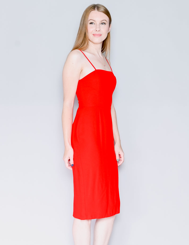 AMANDA UPRICHARD Red Sheldyn Midi Dress (S)