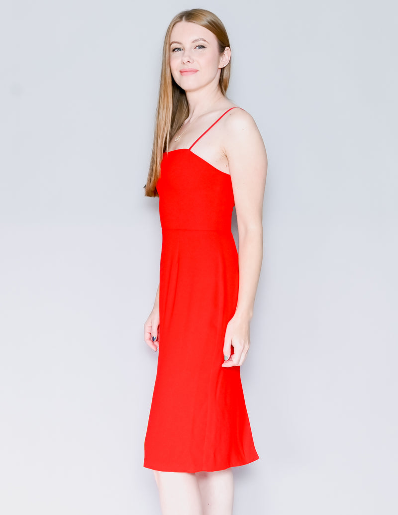 AMANDA UPRICHARD Red Sheldyn Midi Dress (S)