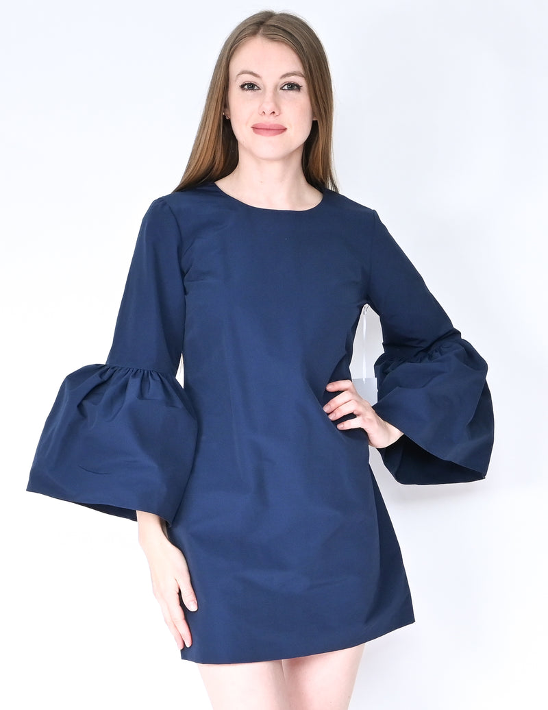 AMANDA UPRICHARD Navy Blue Taffeta Mini Dress NWT (Size S)