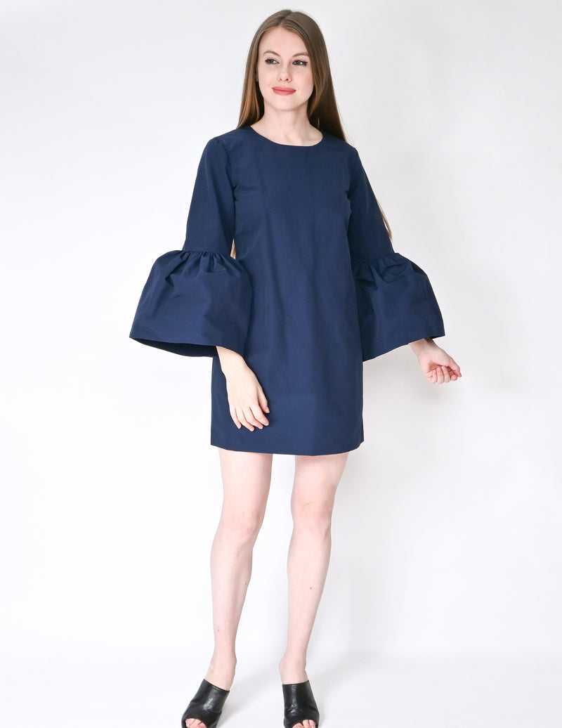 AMANDA UPRICHARD Navy Blue Taffeta Mini Dress NWT (Size S)