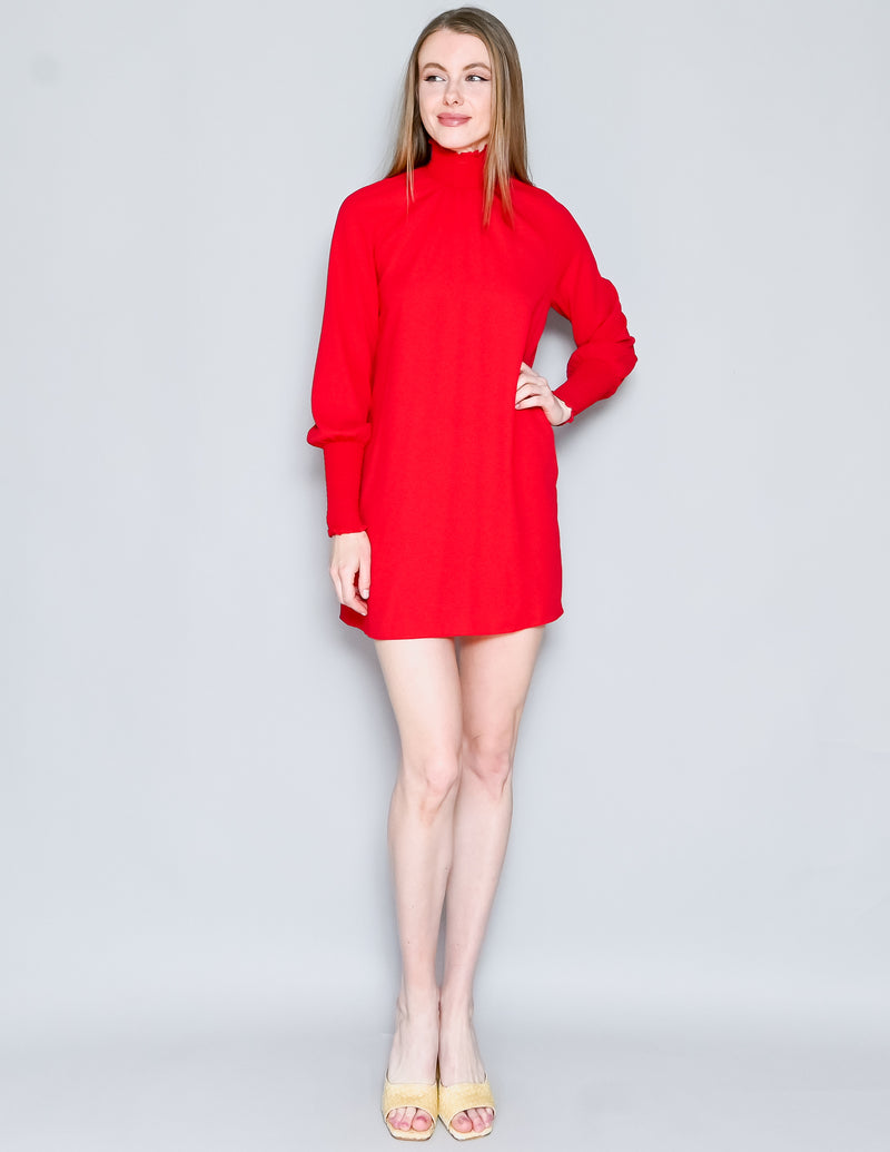 AMANDA UPRICHARD Red Noemi Shift Mini Dress (S)
