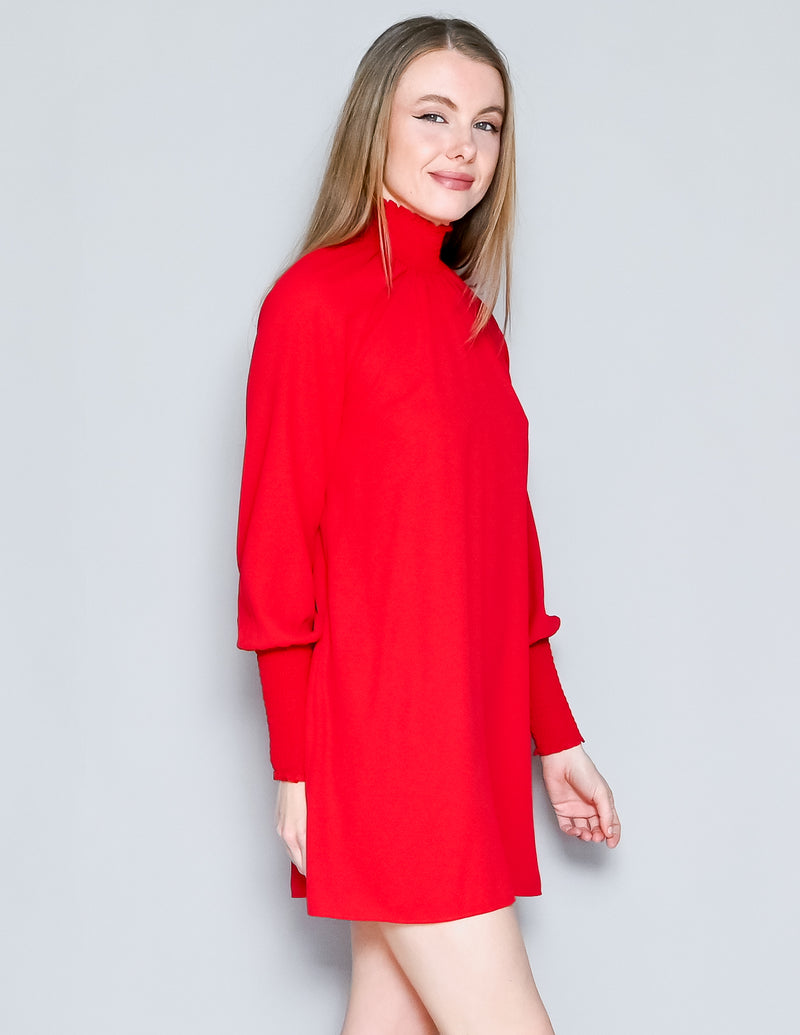 AMANDA UPRICHARD Red Noemi Shift Mini Dress (S)