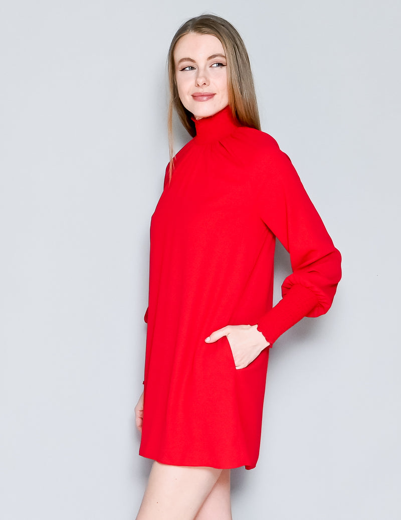 AMANDA UPRICHARD Red Noemi Shift Mini Dress (S)