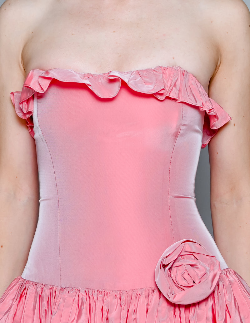 Béatrice Bécard RARE Vintage Pink Corset Dress (40)
