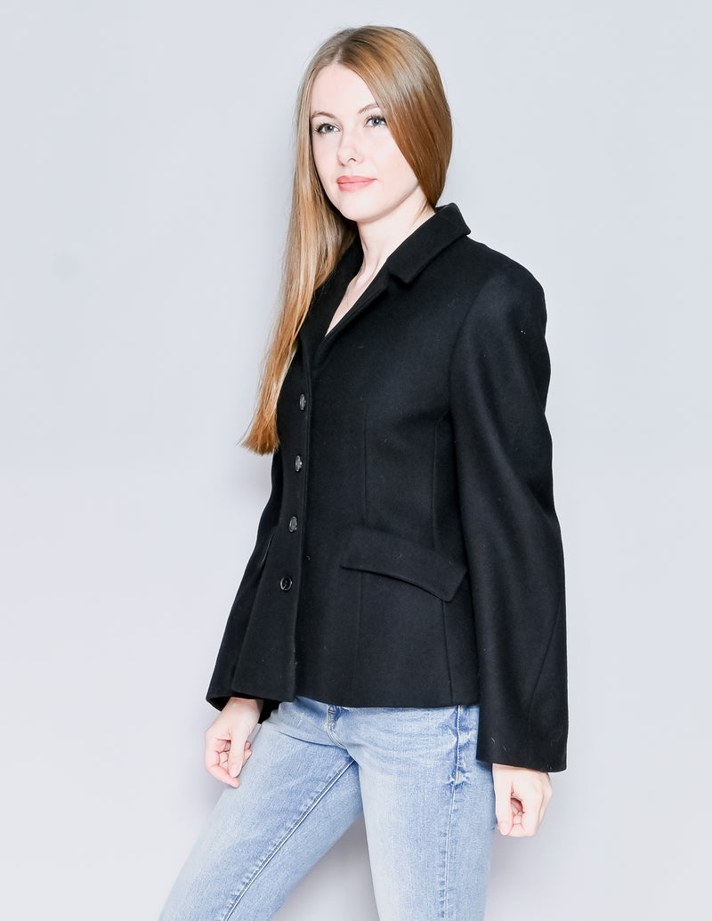 NOMINATE Milano Black Wool-Blend Jacket (S)