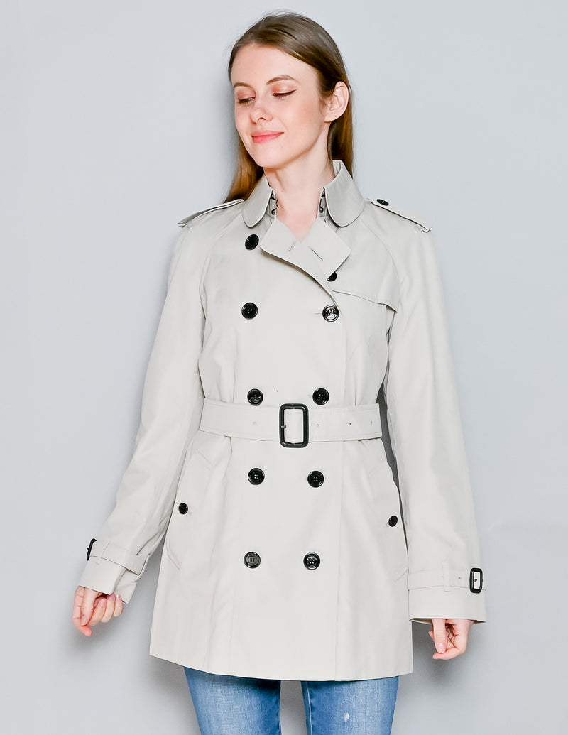 BURBERRY Mottram Light-Beige Trench Coat (US 6)