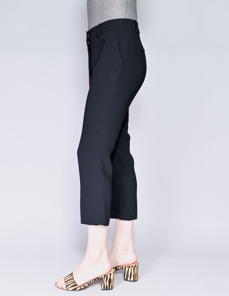 AMANDA UPRICHARD Black Capri Pants (S)