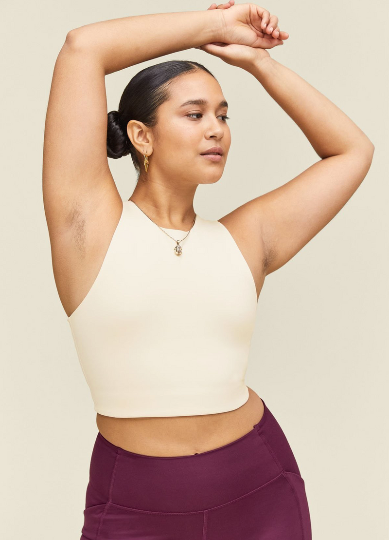 GIRLFRIEND COLLECTIVE Dylan Sports Bra in Ivory FINAL SALE