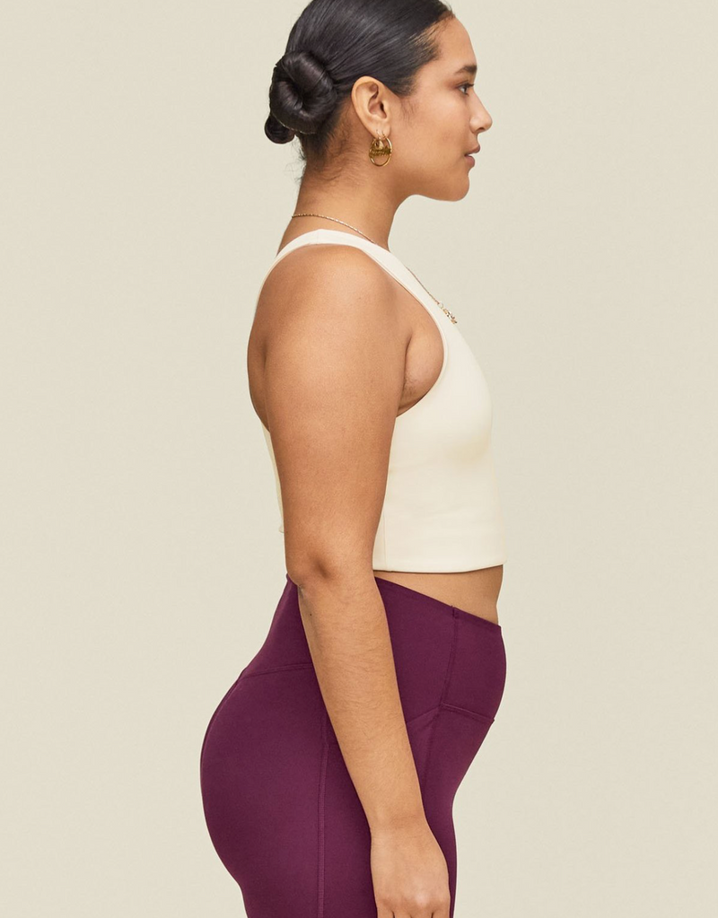 GIRLFRIEND COLLECTIVE Dylan Sports Bra in Ivory FINAL SALE