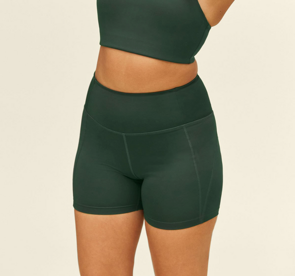 GIRLFRIEND COLLECTIVE High-Rise Run Short in Moss FINAL SALE