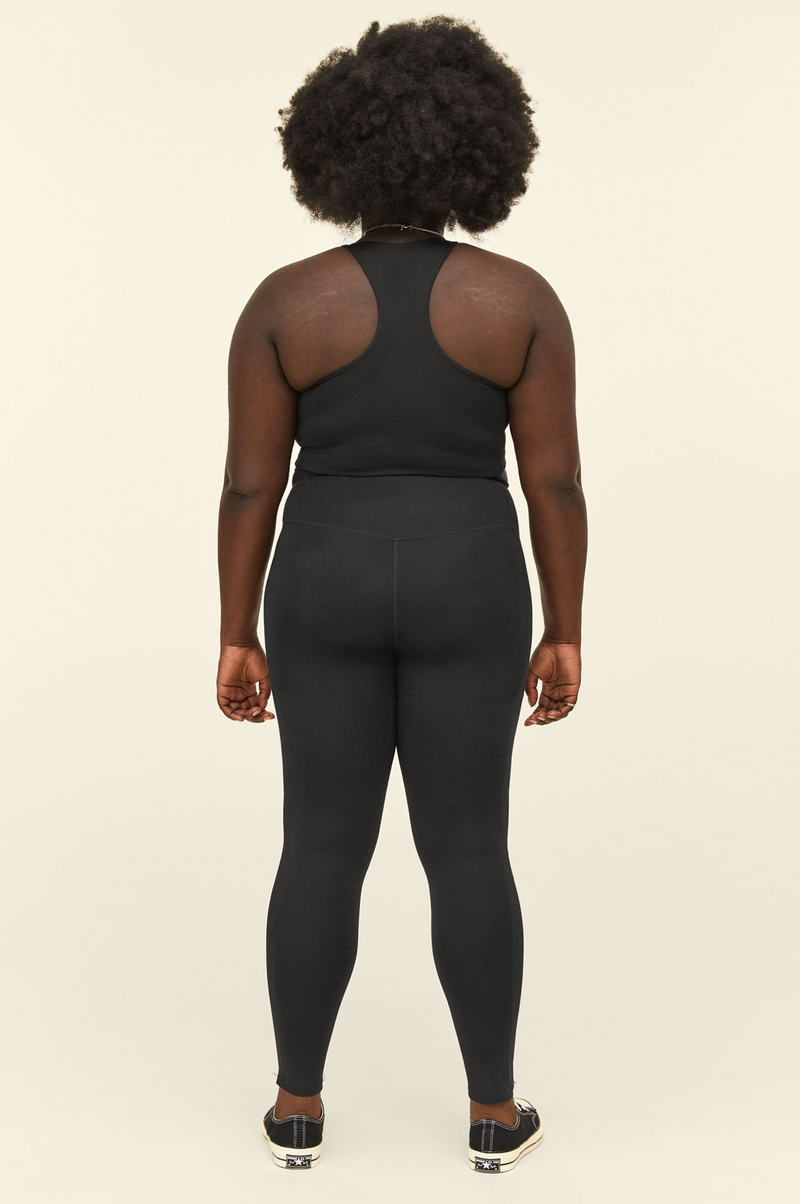 GIRLFRIEND COLLECTIVE Compressive Pocket Legging in Black 23.75" FINAL SALE