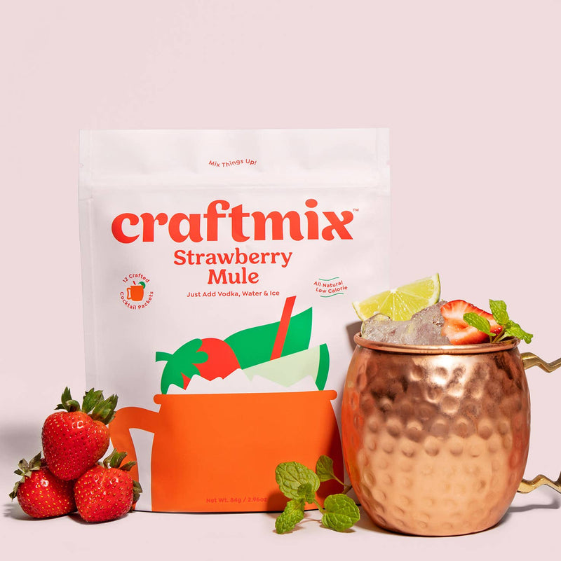Craftmix - Strawberry Mule Cocktail Mixer - 12 Pack