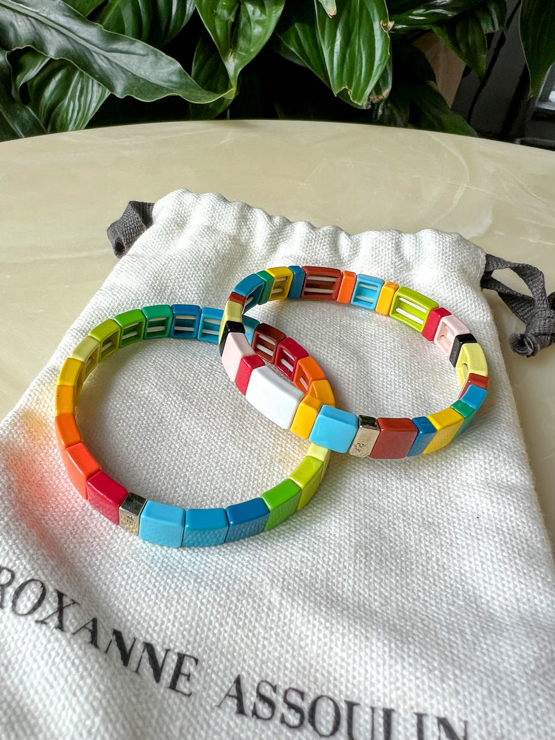Roxanne Assoulin Rainbow Brite + Block Party Bracelet Set
