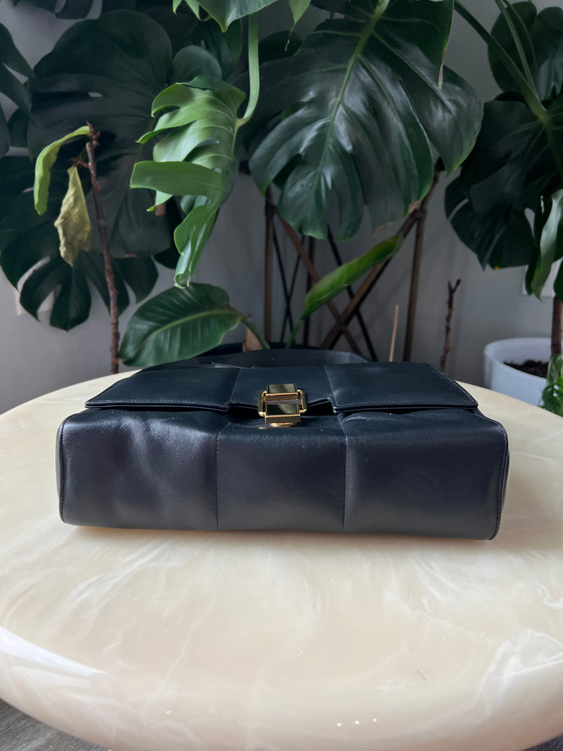 DEMELLIER London The Alexandria Bag Leather Crossbody Black